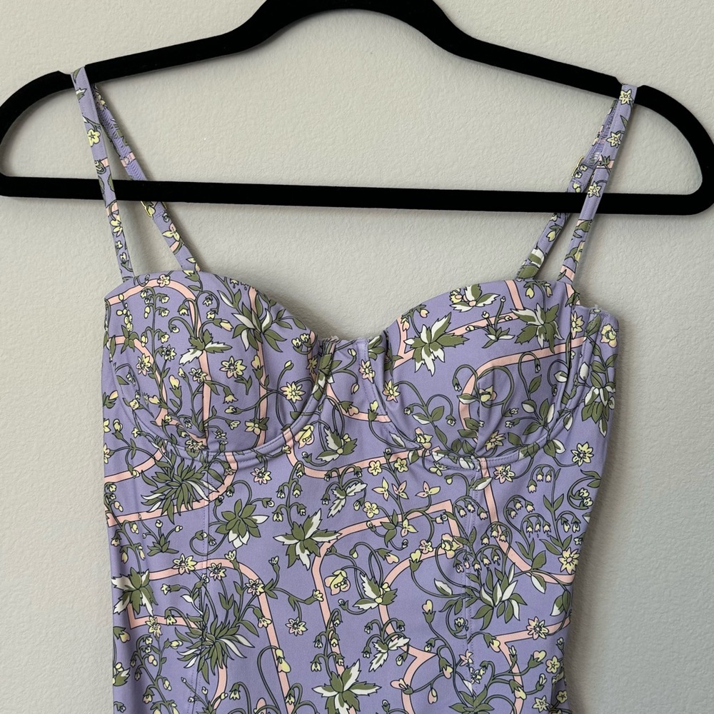 Tory Burch Floral One Piece Swimsuit S